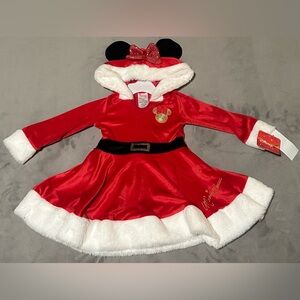 Disney Minnie Mouse Santa Holiday Costume Dress/ Size: 2T/ NWT